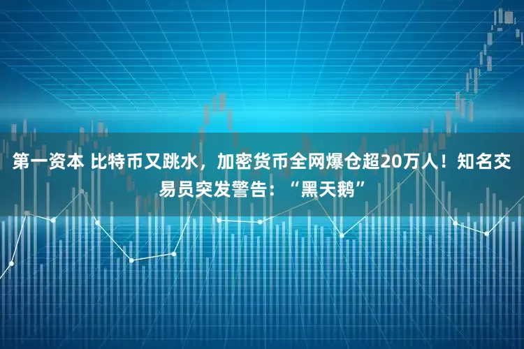 第一资本 比特币又跳水，加密货币全网爆仓超20万人！知名交易员突发警告：“黑天鹅”